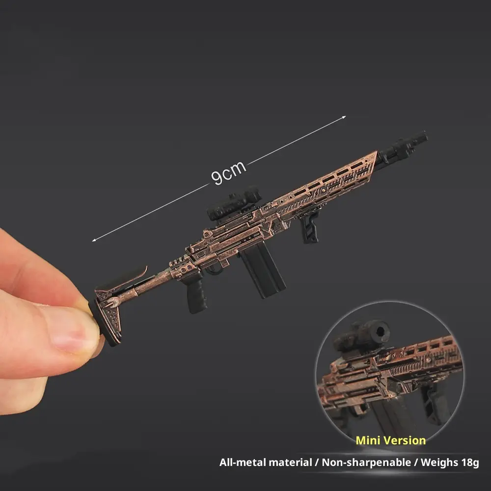 Mini MK14 Shooter Rifle Keychain Pendant