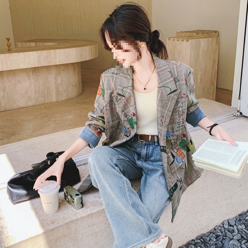 Loose Youthful-looking Retro Trendy Coat