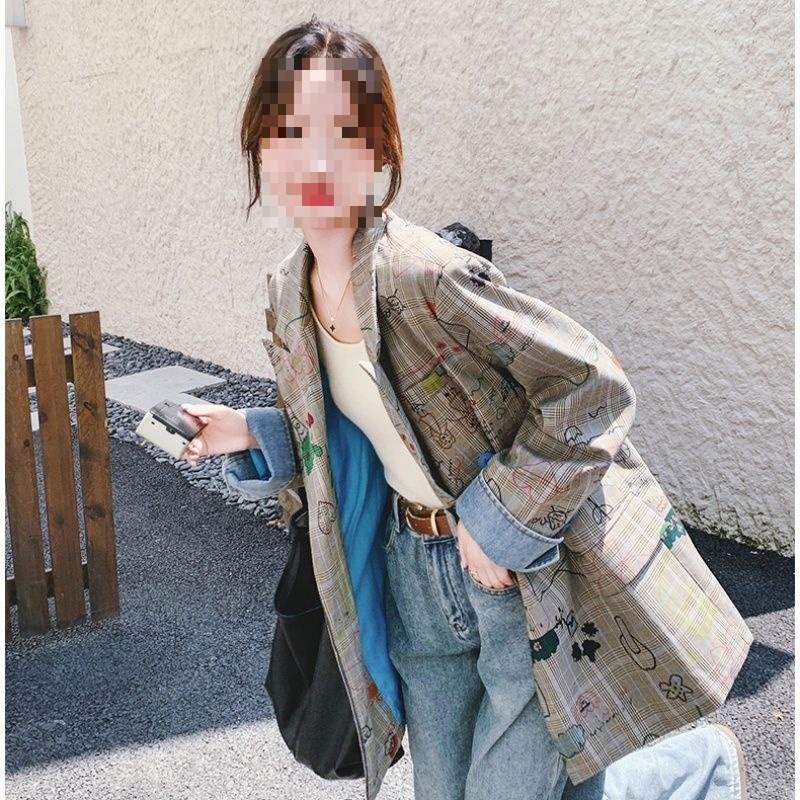 Loose Youthful-looking Retro Trendy Coat