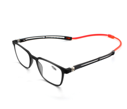 Tr90 Halter Reading Glasses Non-slip Multi-functional Sports Light Lens Folding