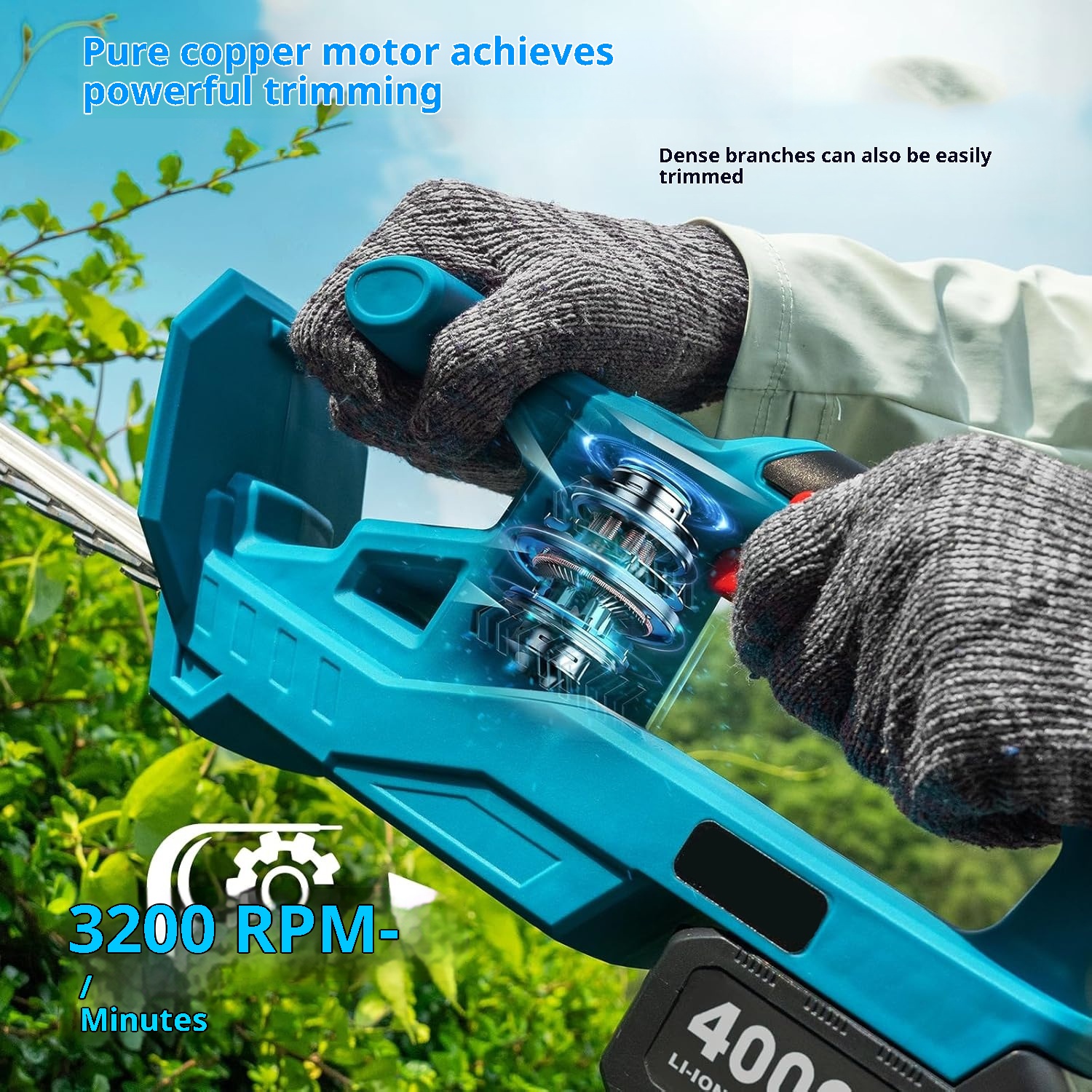Lithium Battery Wireless Electric Hedge Trimmer