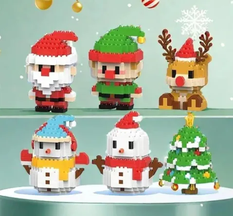 Christmas Day Series Snowman Assembly Blocks 6 Pack - Shop at LoveMi