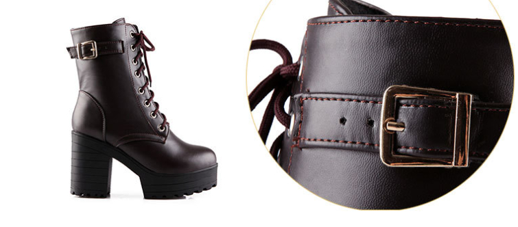 Women’s Chunky Heel Martin Boots
