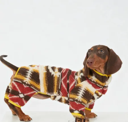 Dog Autumn And Winter Warm Thick Four legged Pet Clothing Red - Shop at LoveMi