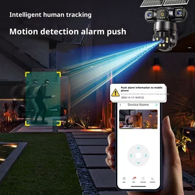 Solar Surveillance Camera Without Plug-in