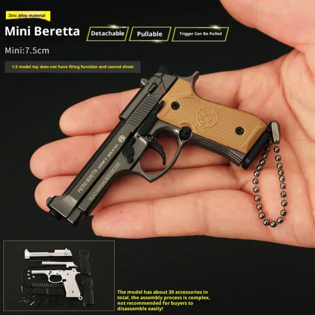 Alloy Model Toy Grab Keychain Gun Gray - Shop at LoveMi