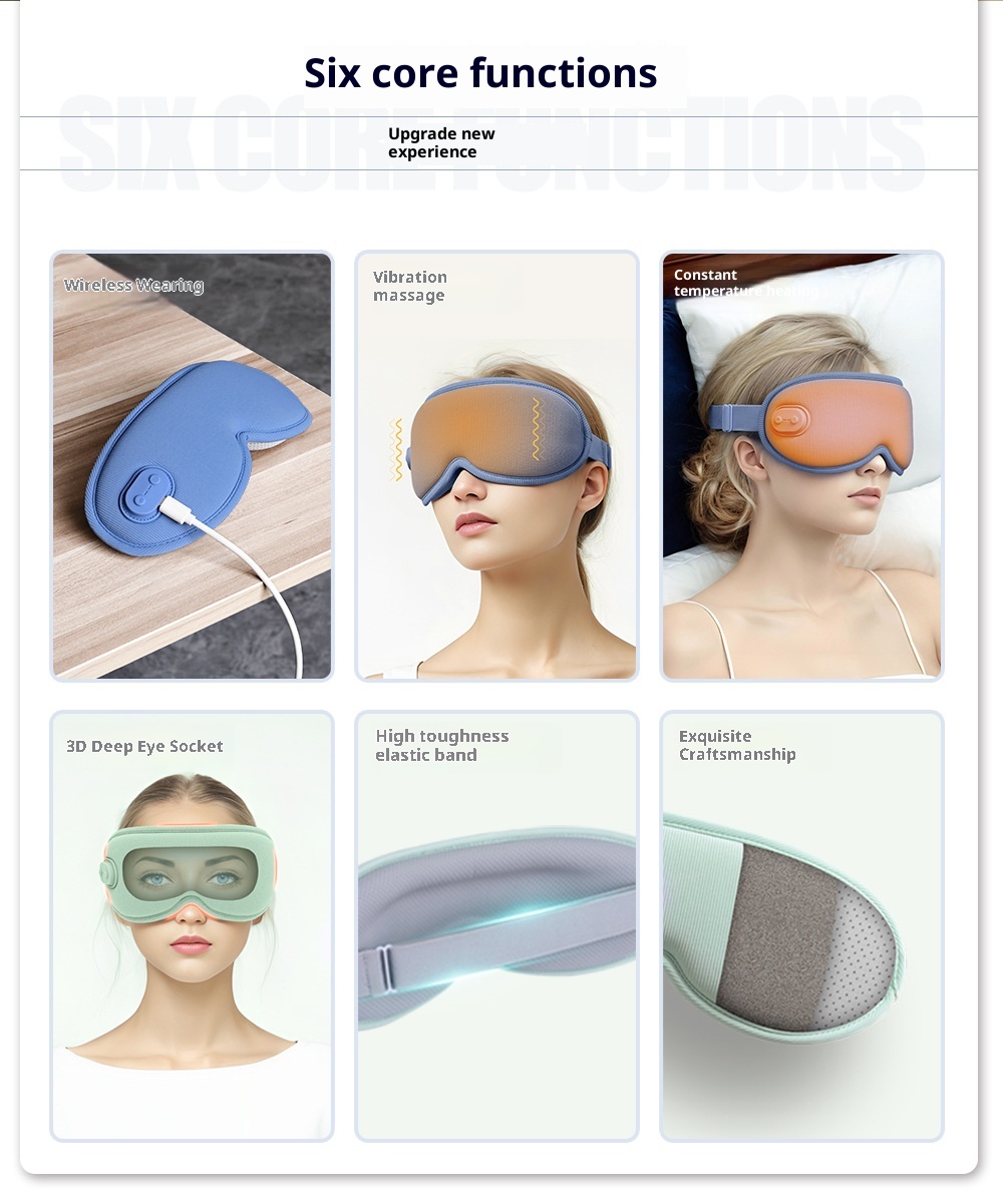 3D Eye Mask – Hot Compress & Massage for Eye Relief