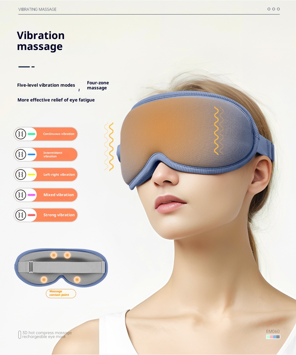 3D Eye Mask – Hot Compress & Massage for Eye Relief