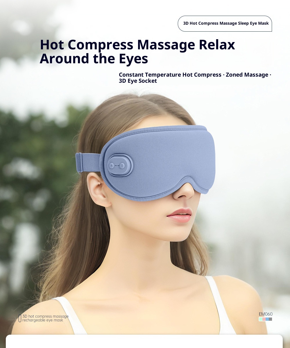 3D Eye Mask – Hot Compress & Massage for Eye Relief