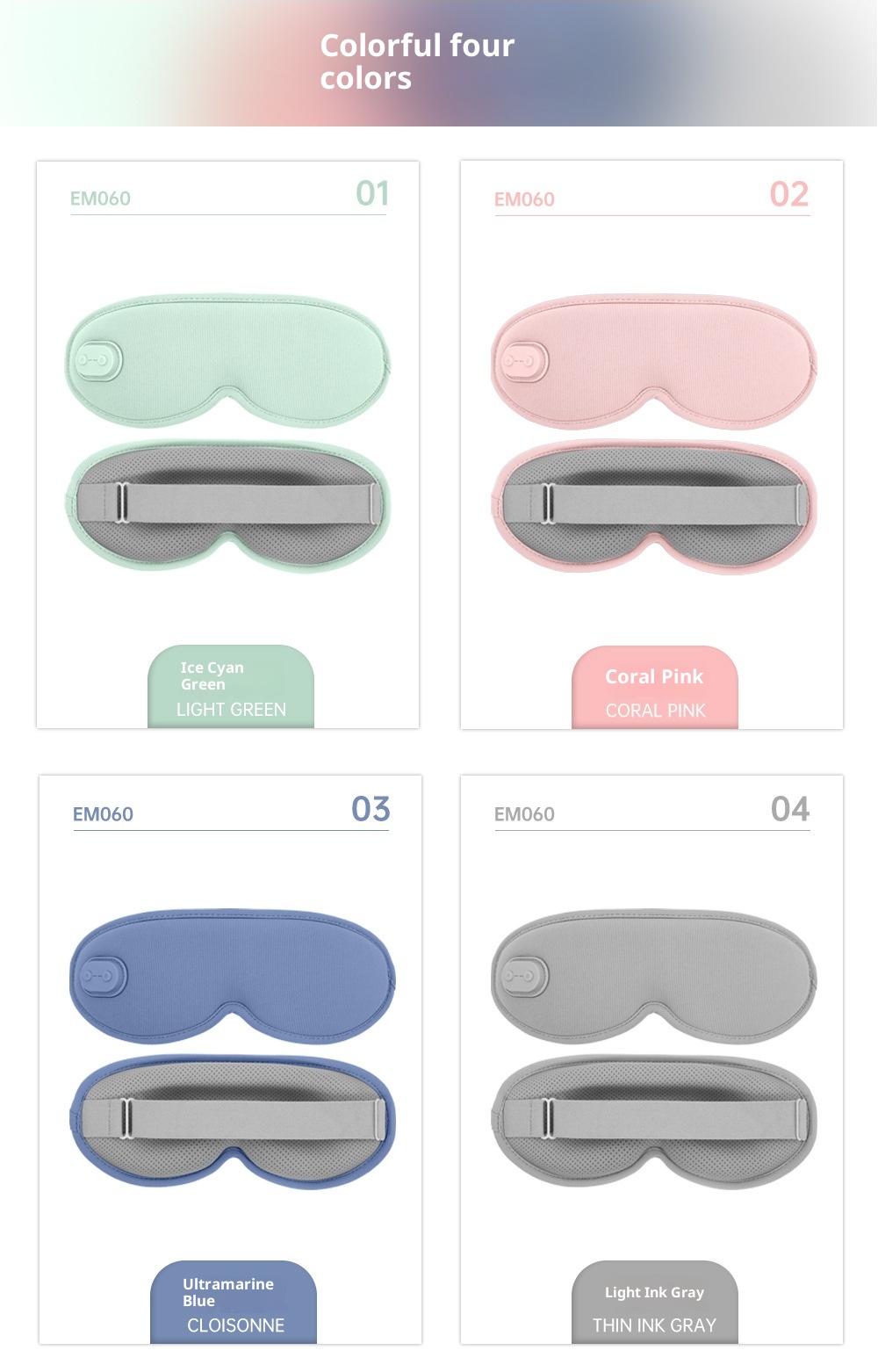 3D Eye Mask – Hot Compress & Massage for Eye Relief
