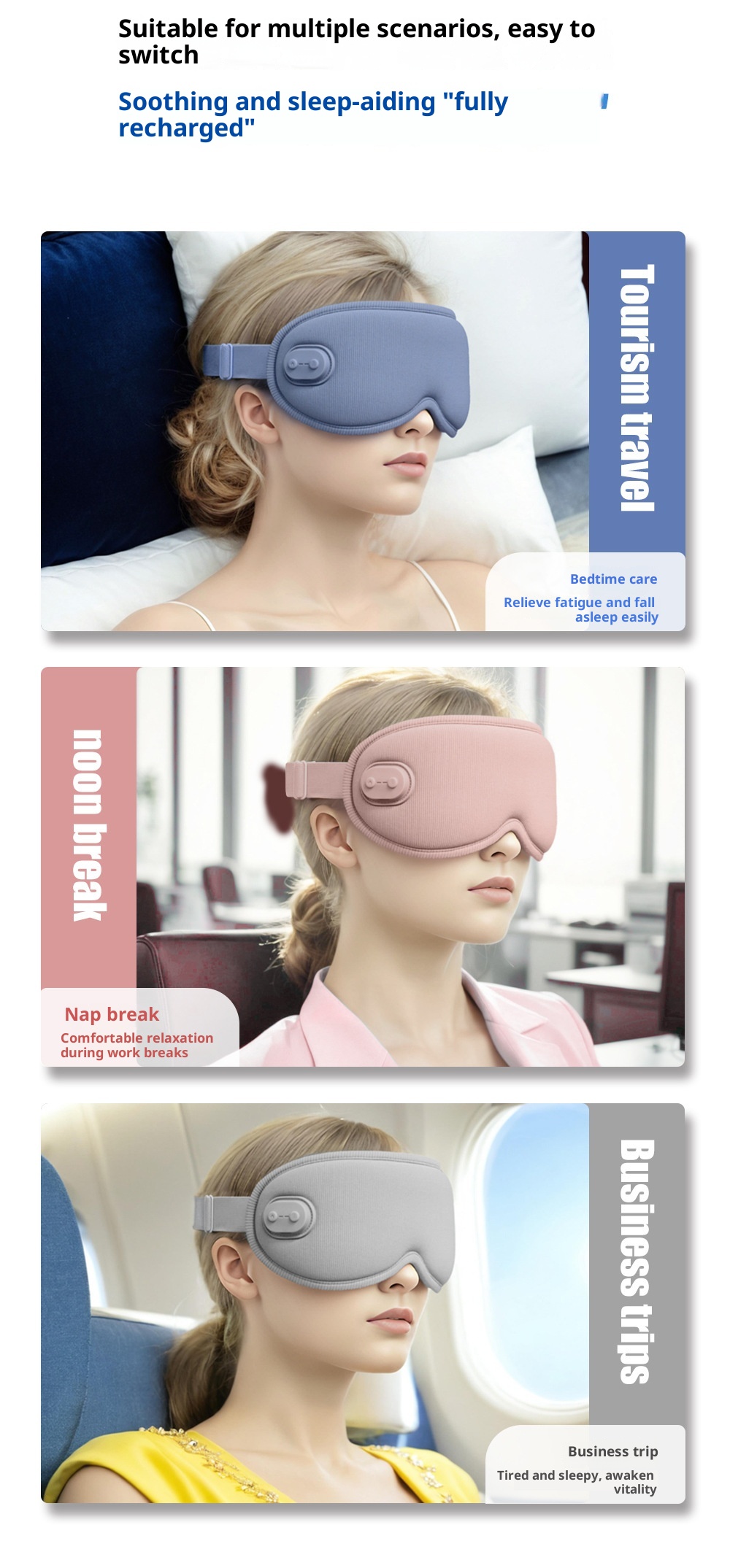 3D Eye Mask – Hot Compress & Massage for Eye Relief