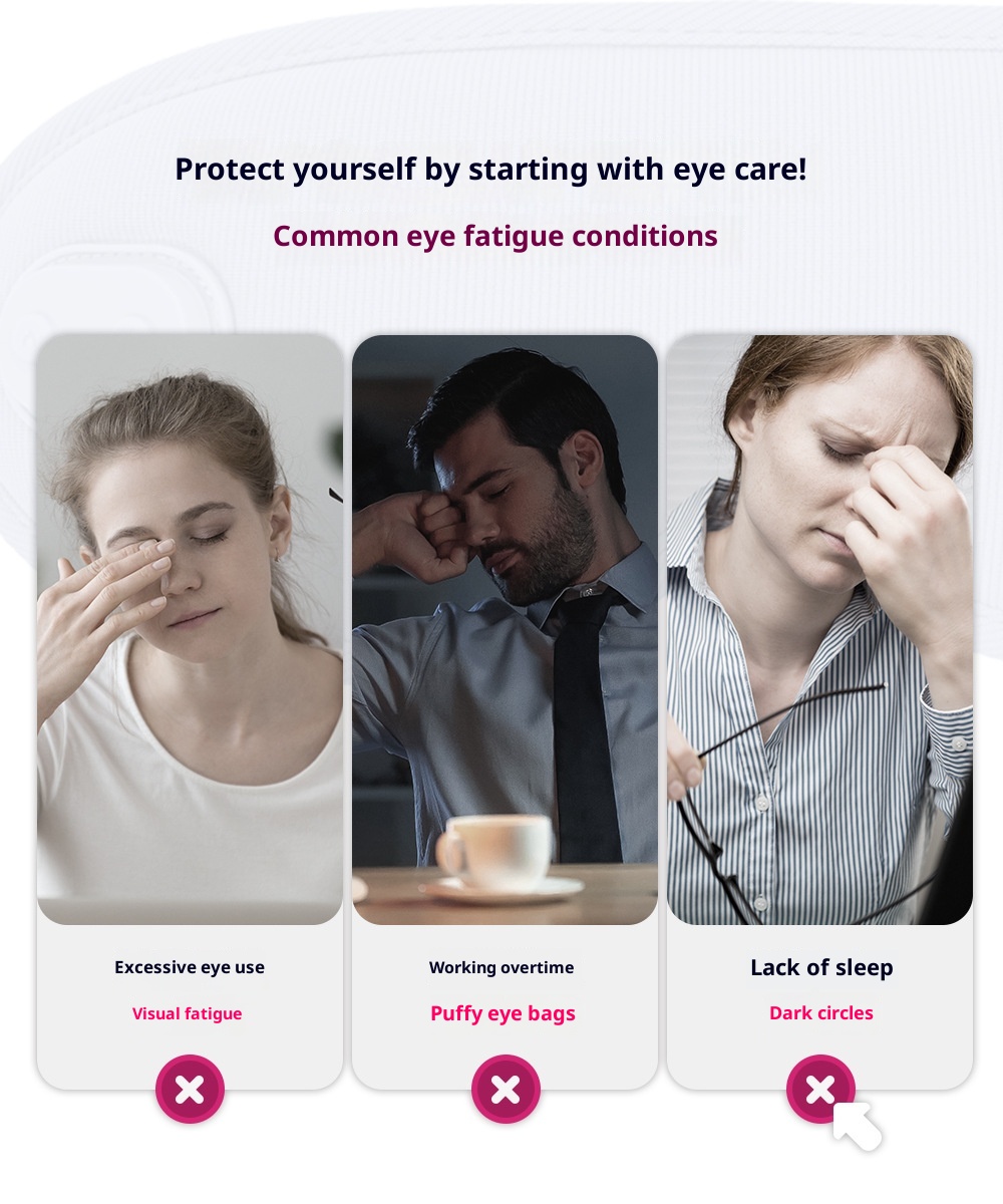 3D Eye Mask – Hot Compress & Massage for Eye Relief