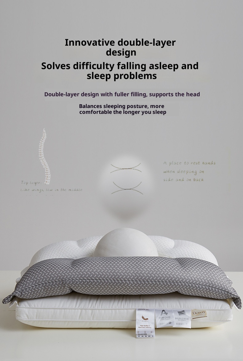 Double-Layer Cervical Support Pillow
