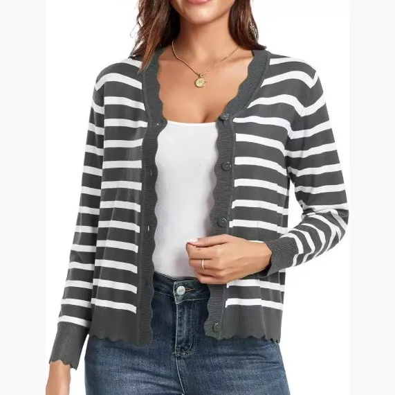 Fashion Short Knitted Cardigan Coat Grey - Shop at LoveMi