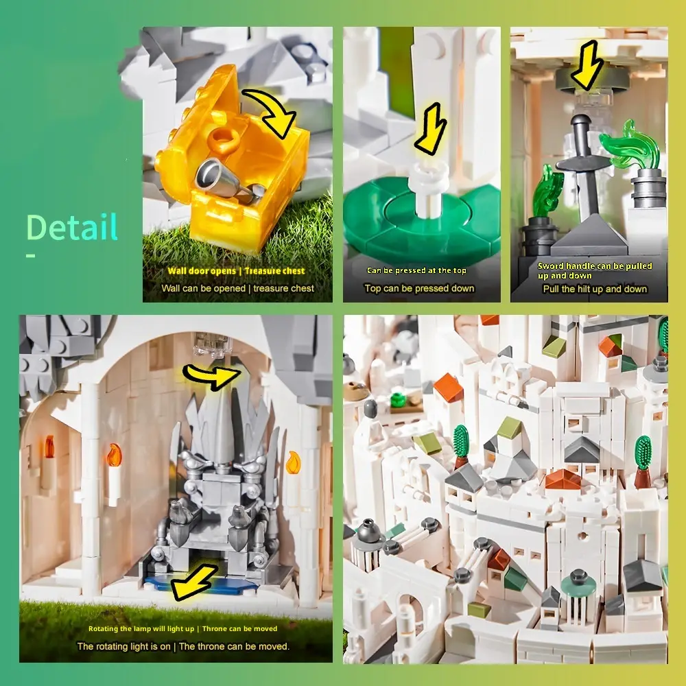 7072 Baicheng Imperial Capital Model Castle Building Blocks