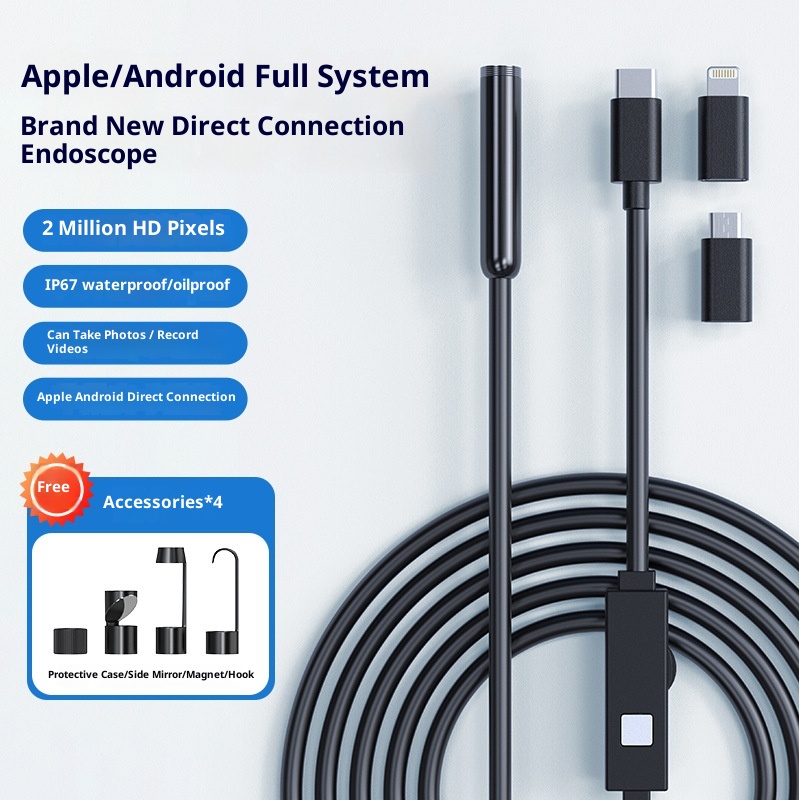 HD Handheld Camera With Screen Mobile Phone Auto Repair Inspection