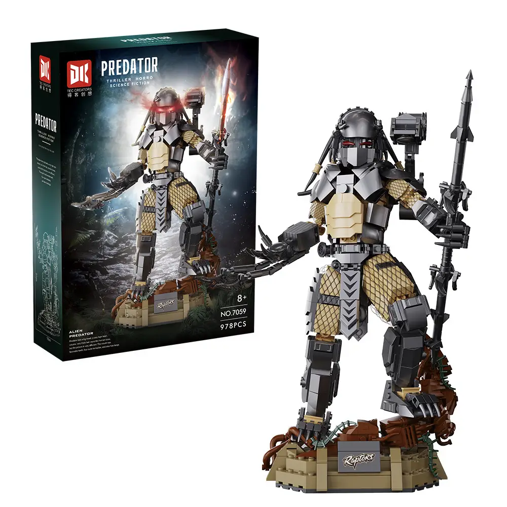 Alien Monster Iron Blood Model Children Educational Assembly Building Blocks Toy