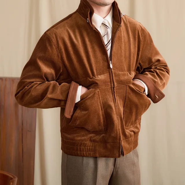 Pure Cotton Fashionable Warm Casual Retro Easy Matching Coat Tide Caramel Color L - Shop at LoveMi