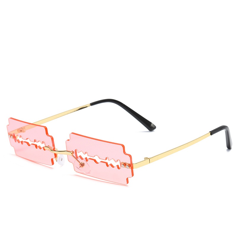 Trimming Sunglasses Women’s Metal Rimless Sunglasses
