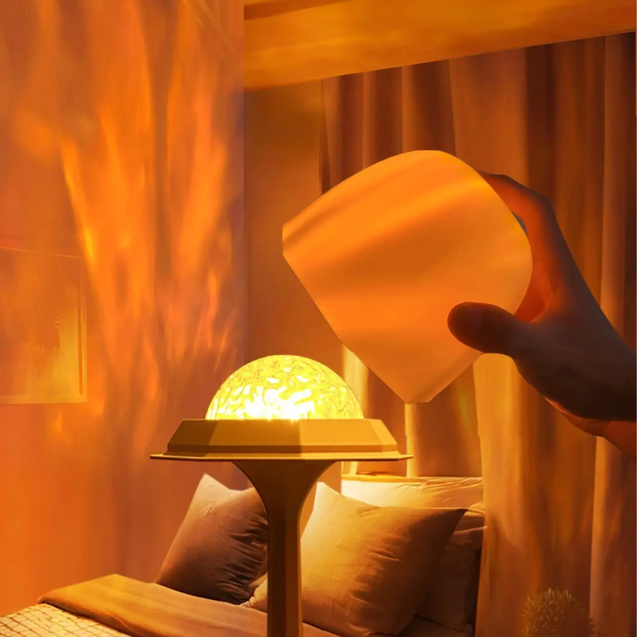 Bedroom Bedside Romantic Projection Creative Gift Small Night Lamp