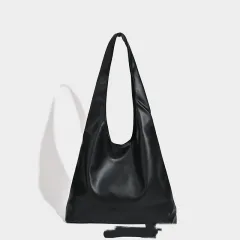 Tote Large Capacity Special-interest Design Shoulder Bag - Black - View 1