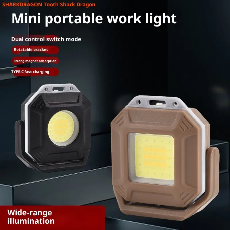 Rechargeable Outdoor Camping Three-light Source Portable And Versatile Keychain Light