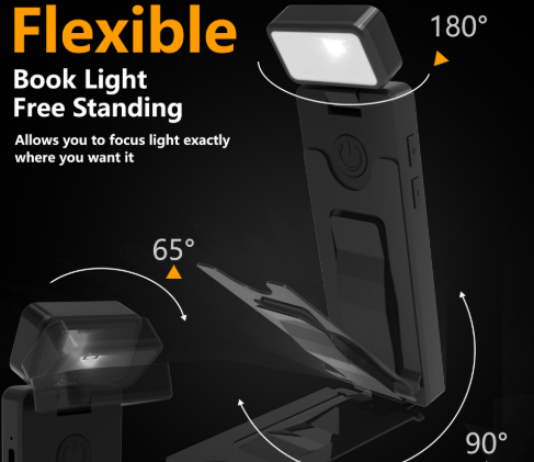 Folding Creative Mini Clip Portable Desk Lamp