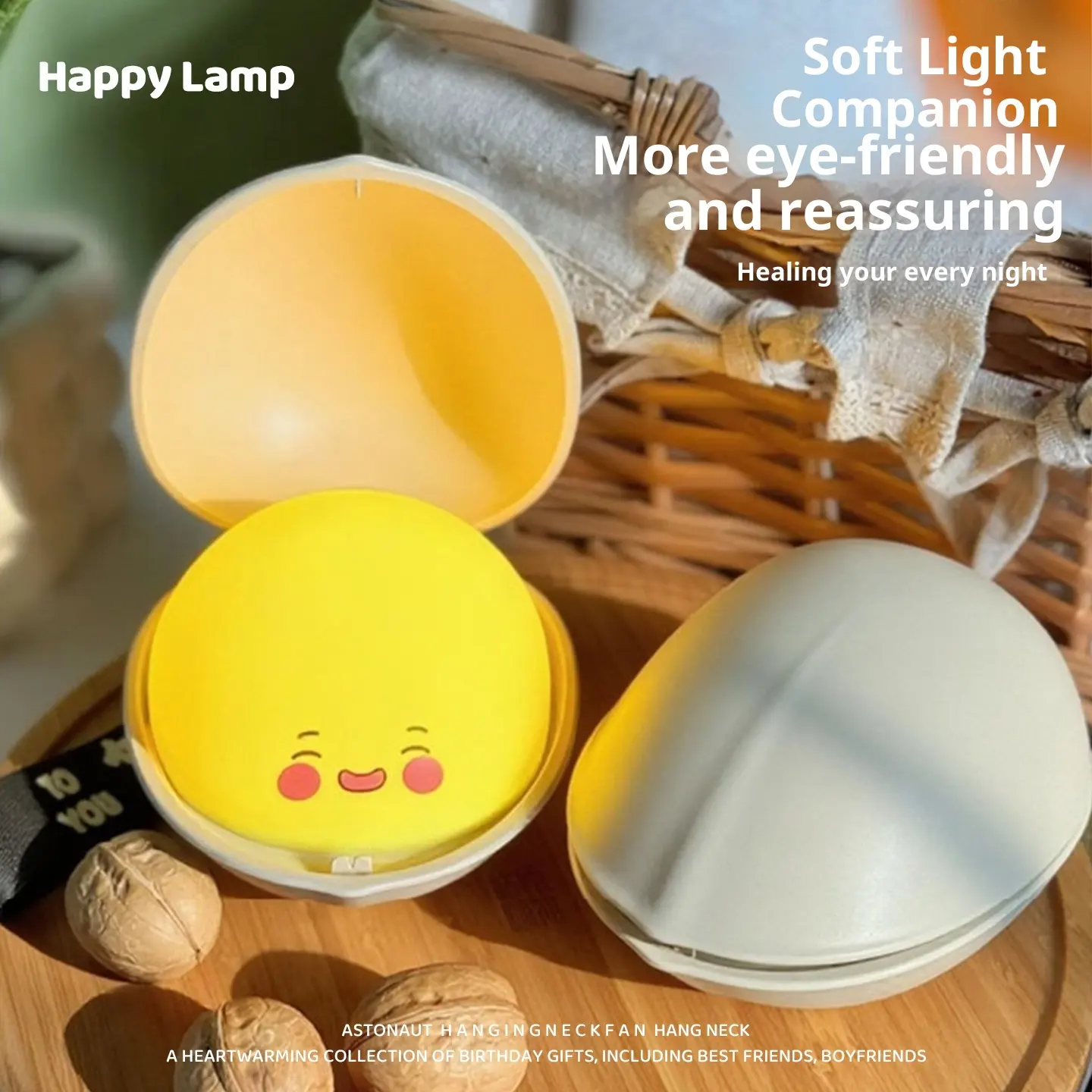 Pistachio Silicone Lamp - Cute Gift, Eye-Friendly