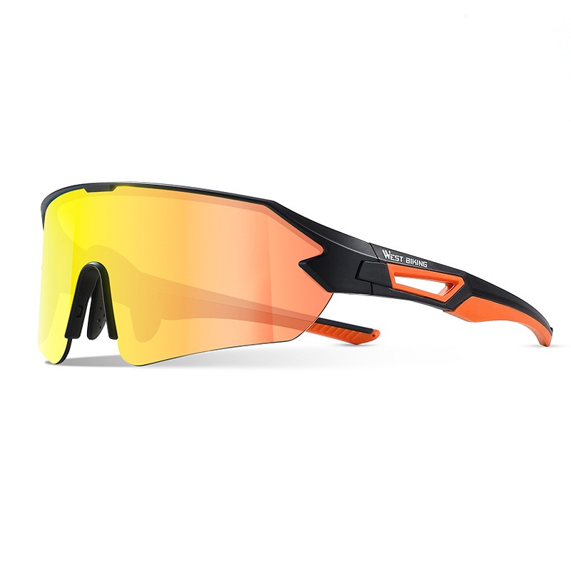 Glasses Large Frame Colorful Lens Windproof Bicycle