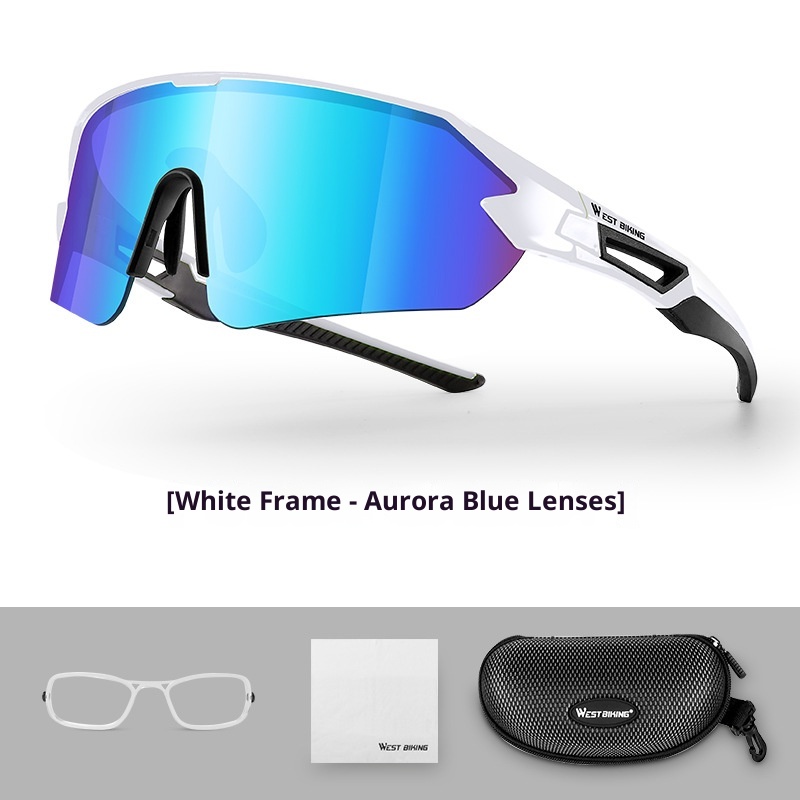 Glasses Large Frame Colorful Lens Windproof Bicycle
