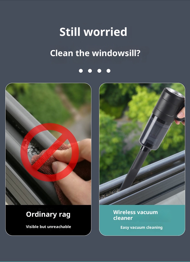 Vacuum Cleaner Wireless Portable Dust Collector Vehicle-mounted Home Use Large Suction Hand-held Cleaning Koalakits36