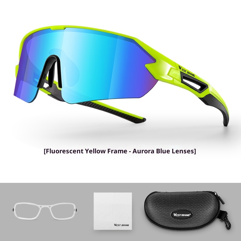 Glasses Large Frame Colorful Lens Windproof Bicycle