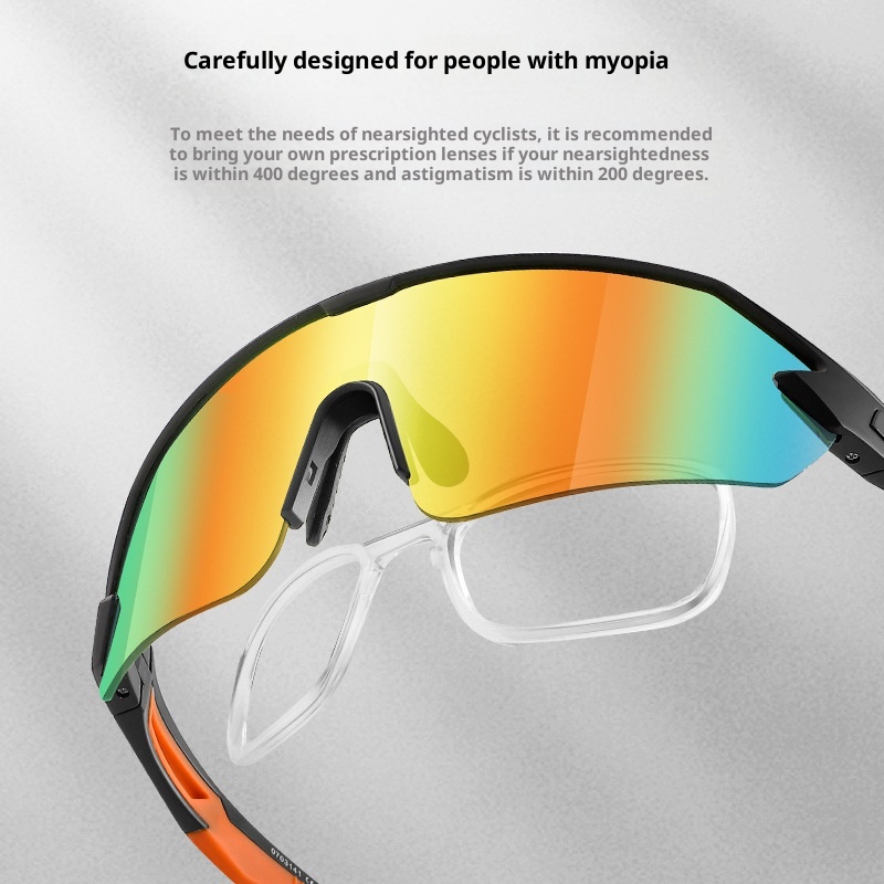 Glasses Large Frame Colorful Lens Windproof Bicycle