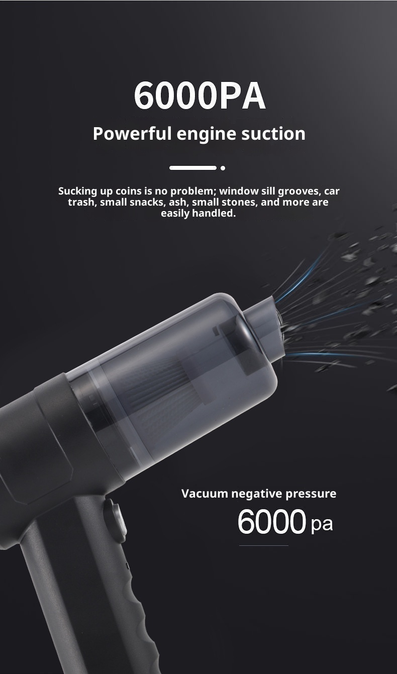 Vacuum Cleaner Wireless Portable Dust Collector Vehicle-mounted Home Use Large Suction Hand-held Cleaning Koalakits36