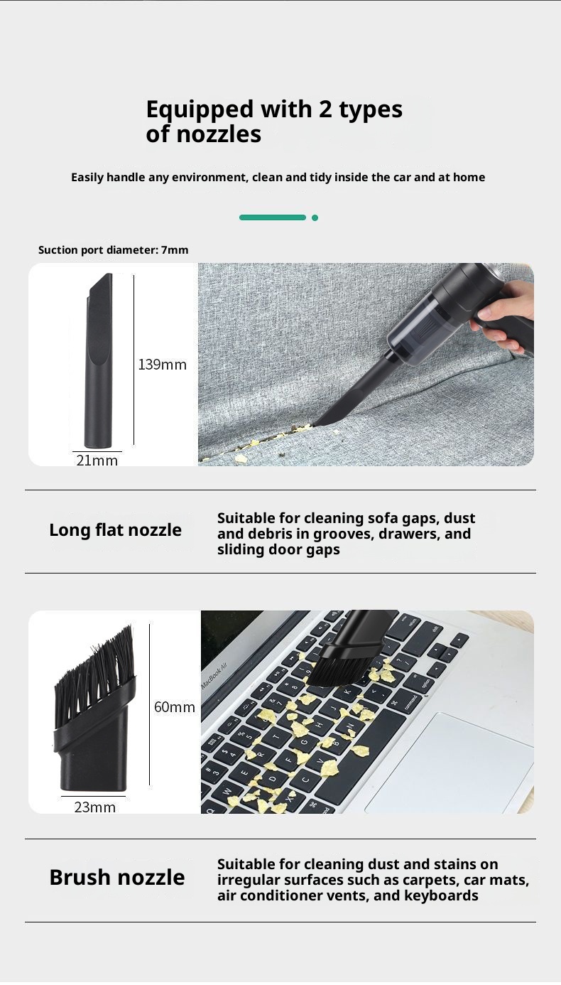 Vacuum Cleaner Wireless Portable Dust Collector Vehicle-mounted Home Use Large Suction Hand-held Cleaning Koalakits36