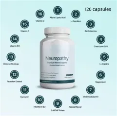 Neuropathy Supplement - 120 Capsules - View 1
