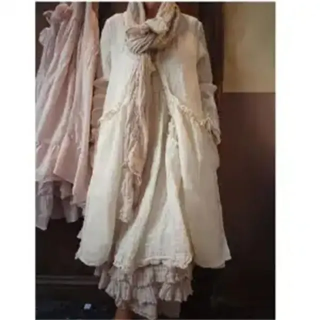Thin Cotton And Linen Coat In Summer Apricot - Shop at LoveMi
