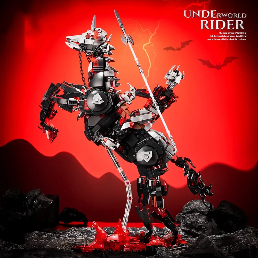 7033 Regional War Riding Horse Swing Action Building Blocks