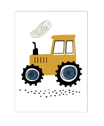 Excavator Canvas Art Poster Decoration Painting - Shop at LoveMi
