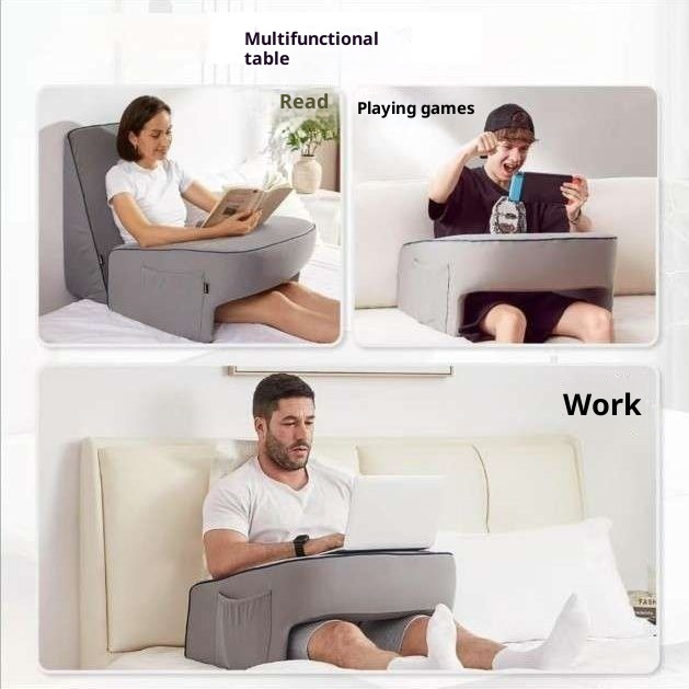 Portable Foldable Laptop Desk with Sponge Cushion – Lazy Bed Study Table for Learning, Work & Sofa Use - Image 5