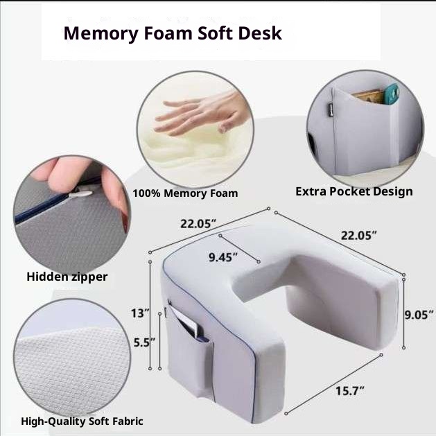 Portable Foldable Laptop Desk with Sponge Cushion – Lazy Bed Study Table for Learning, Work & Sofa Use - Image 2