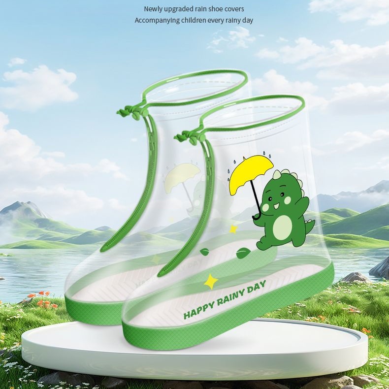 Waterproof Non-slip Thickening And Wear-resistant Student Rain Shoes