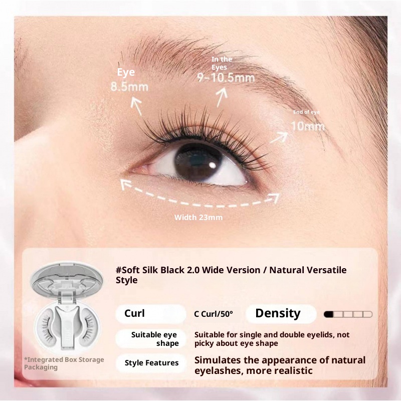 Integrated Soap Holder Plain Magnetic False Eyelashes 9