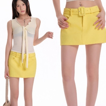 High-waisted Slimming Midi Skirt, Sweet And Cool, Bodycon Style