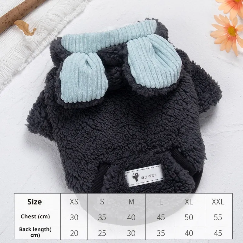 Fashion Personalised Thickened PET Polyester Clothes - Deep Grizzly Bear
