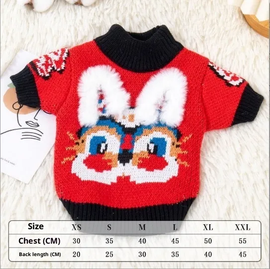 Fashion Personalized Thickened PET Polyester Clothes Rabbit Red Fire Sweater - Shop at LoveMi