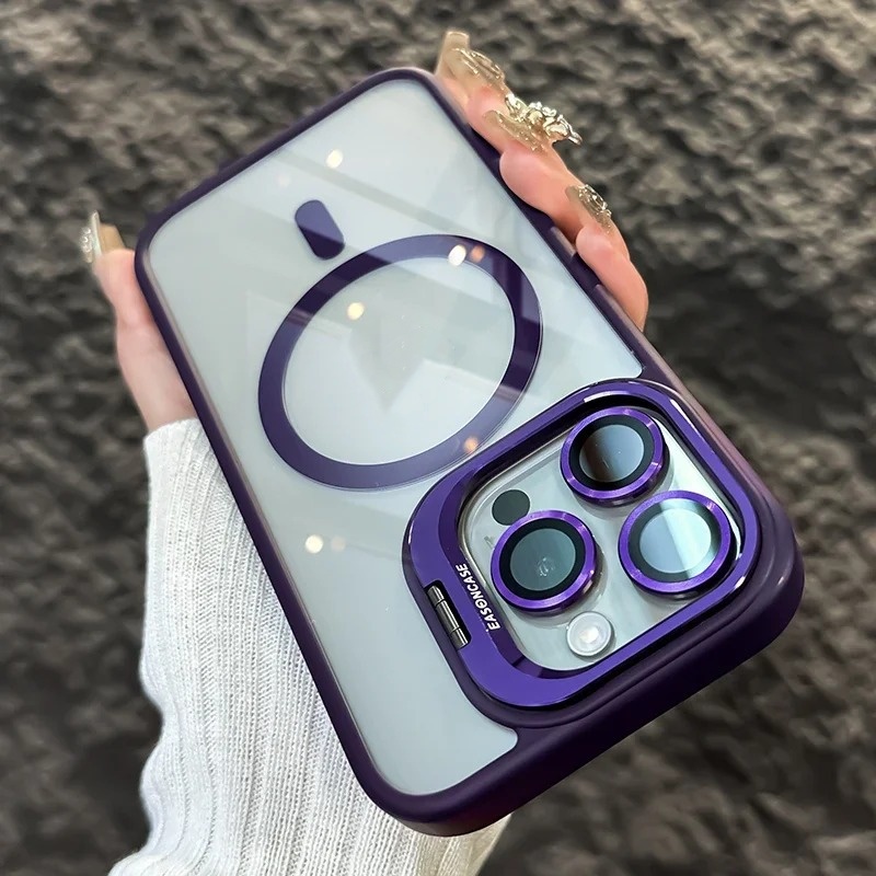 Invisible Lens Bracket Magnetic Drop-resistant Phone Case