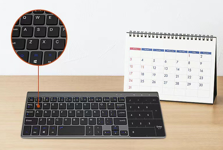 Mini 2 4gusb Bluetooth Wireless With Touch Pad Digital Keyboard Mouse Lightweight Applicable Tablet Portable 5