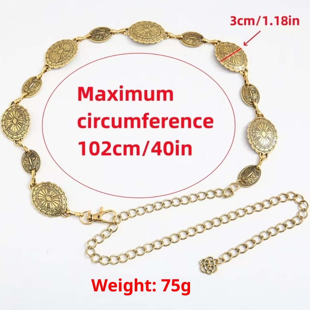 Metallic Silver Bohemian Waist Chain