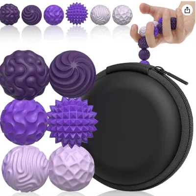 Magnetic Silicone Sensory Balls Worry Balls Autism Calming Fidgeting Toy Fidget Toy Kid Adults Anxiety Relief Stress Sensory Toy